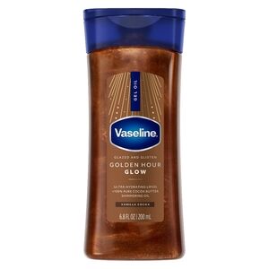 Vaseline Glazed & Glisten Golden Hour Glow Bronze Body Shimmer Gel Oil
